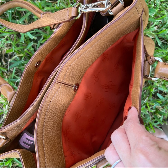 Cole Haan pebbled camel tote - Picture 3 of 8